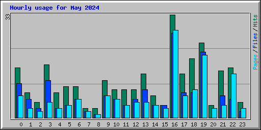 Hourly usage for May 2024