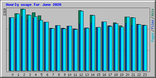 Hourly usage for June 2026